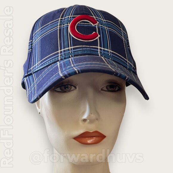 Chicago Cubs Plaid Hat - Adult Size S/M, Officially Licensed - Picture 3 of 11